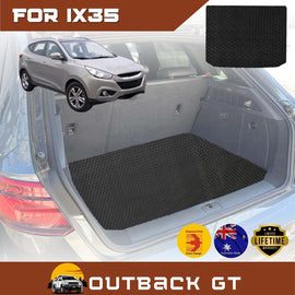 6D Diamond Car Boot Mat for Hyundai iX35 2010 - 2015 (LM)  - Heavy Duty Carpet Liner