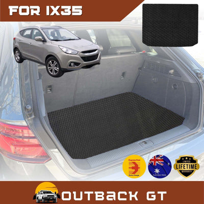 6D Diamond Car Boot Mat for Hyundai iX35 2010 - 2015 (LM)  - Heavy Duty Carpet Liner