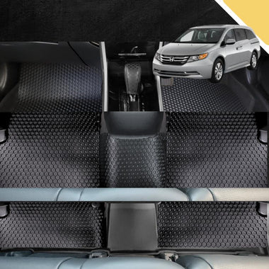 6D PRO Car Floor Mats for Honda Odyssey 2014 - 2020 Luxury 7 Seater (ViL) (Ultimate Set)