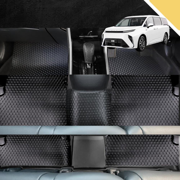 6D PRO Car Floor Mats for LDV Mifa 9 2021 - Current (6 Seater) (Ultimate Set)