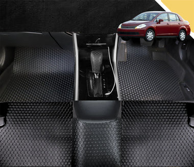 6D PRO Car Floor Mats for Nissan Tiida 2006 - 2013 C11 (Full Set)