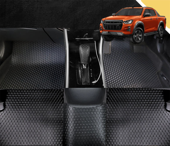 6D PRO Car Floor Mats for Isuzu D-Max Crew Cab 2020 - Current RG (Full Set)