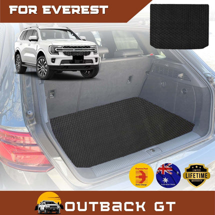 6D Diamond Car Boot Mat for Ford Everest 2022 - Current UA (3rd Row seats up/7 seater) - Heavy Duty Carpet Liner