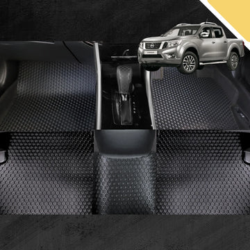 6D PRO Car Floor Mats for Nissan Navara Dual Cab 1997 - 2018 (DX/D22 STR) (Full Set)