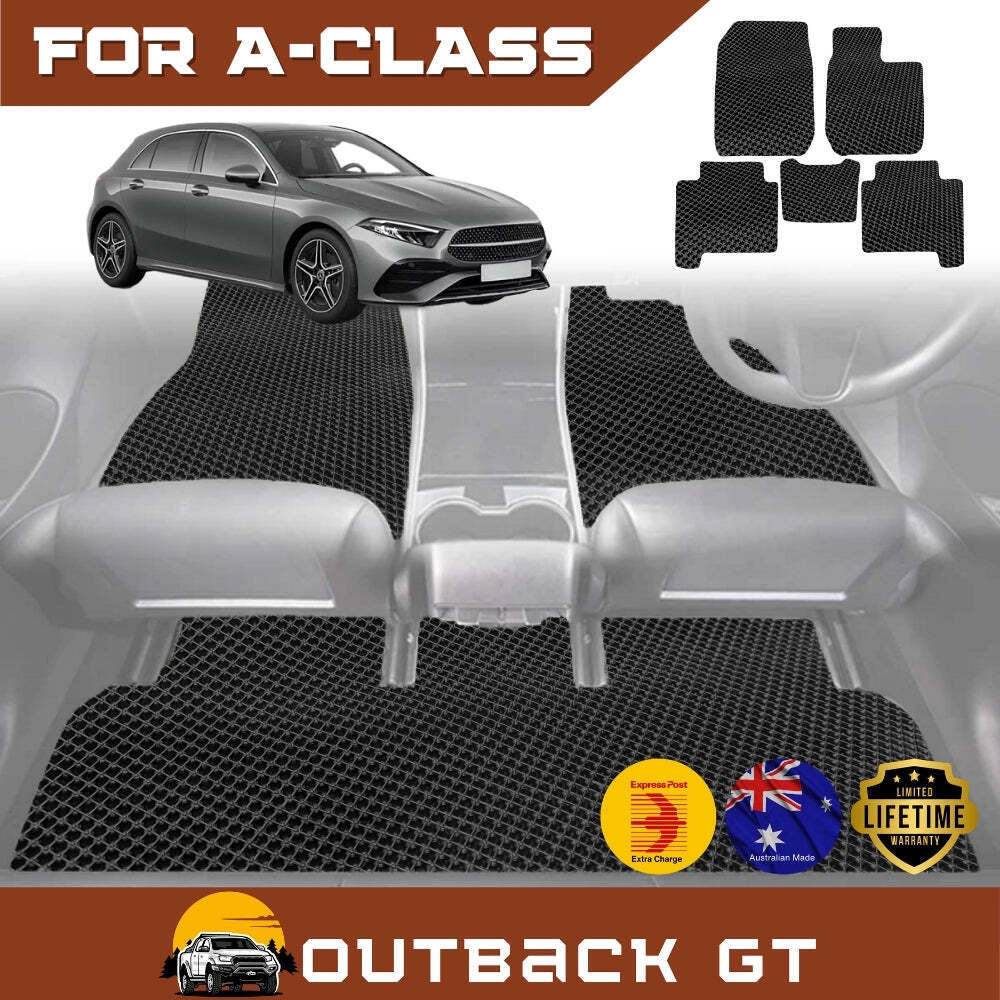 6D Diamond Car Floor Mats for Mercedes-Benz A-Class 2018 - Current (W177) - Custom-Fit Carpet Liner