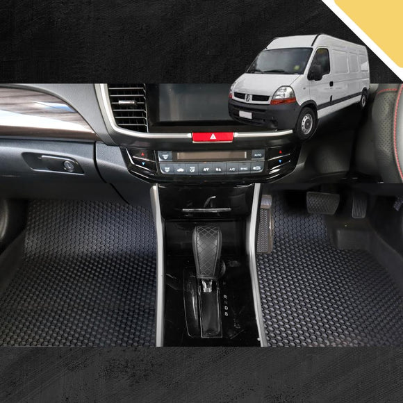 6D PRO Car Floor Mats for Renault Master Van 2010 - Current X70, X62 (Front Set)