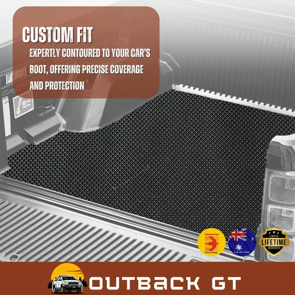 6D Diamond Ute Tub Mat for GWM Haval V240 Dual Cab (Wingle 5) 2011-2016 (with Spray On Liner or No Liner) - Black & Grey